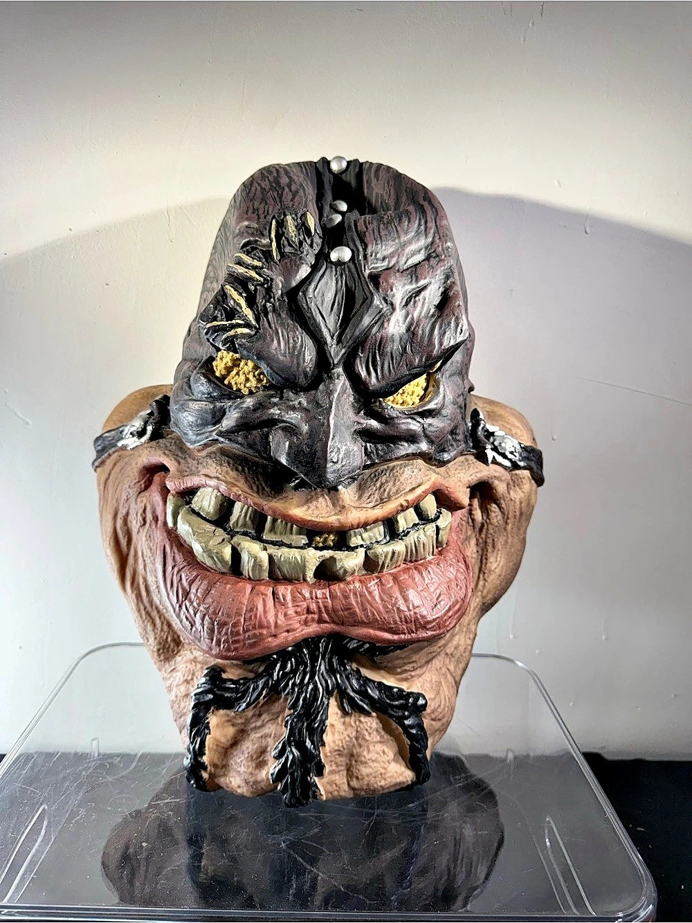 Horror Creature Halloween Mask Brown Black